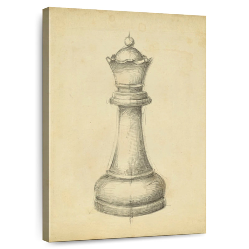 Senne Antique Chess III, 24" H x 16" W