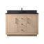 Ensemble de meuble-lavabo sur pied 48 po avec plateau en calcaire noir Avignon-93885556-121602577-114248480