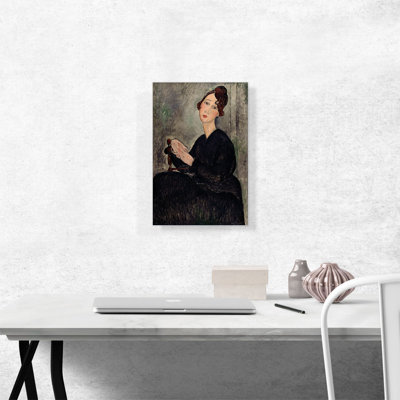 «Portrait of Dedie» par Amedeo Modigliani, reproduction d'art sur toile tendue