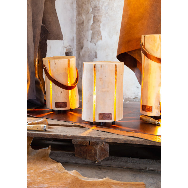 Solid Wood Plug-in Armed Sconce