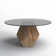 Avanicole Round Glass Top Dining Table