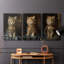 Série royale d'animaux LXVI - ensemble de toiles tendues avec châssis Premium - prêt à être accroché-102398899