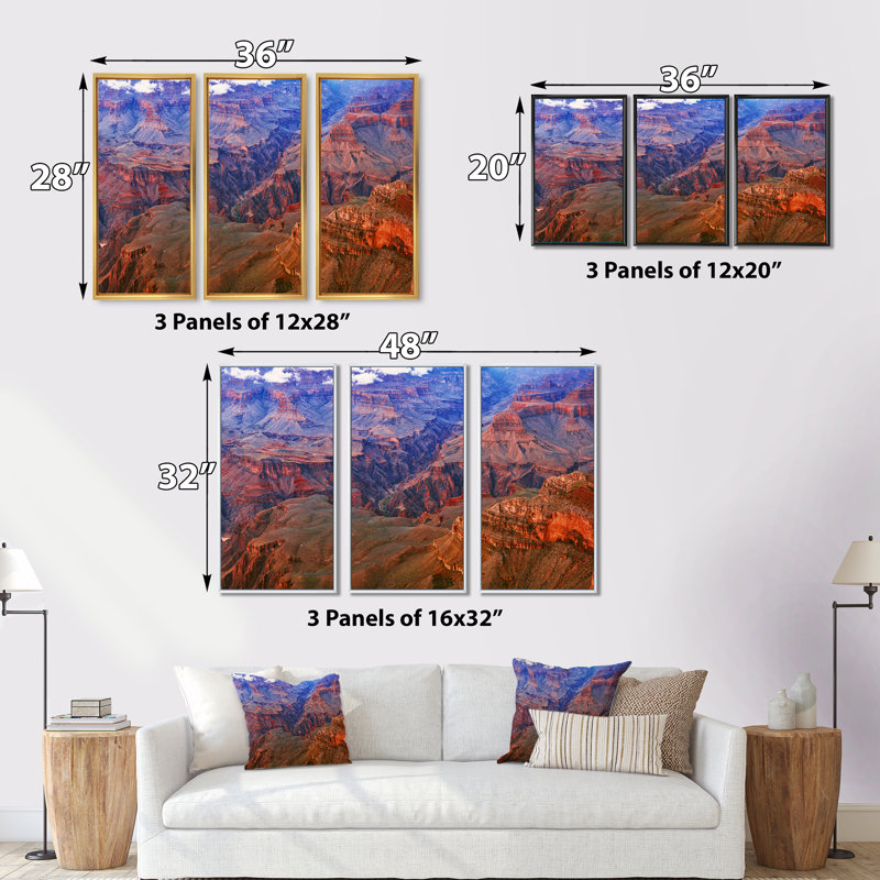 Gros plan sur les flamants roses, ensemble d'art mural sur toile, Cadre noir, H 28 po x l 36 po x P 1 po