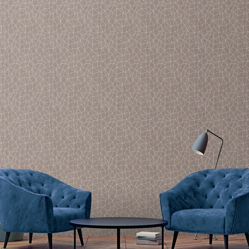 Special FX 2 Glitter Web Design Wallpaper Roll, Silver/Gray/Beige