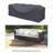 Outdoor Patio Sectional Covers For Ayeh 84.5'' Sectional Sofa, Water-Repellent UV-Resistant Polyester With Secure Tie-Downs