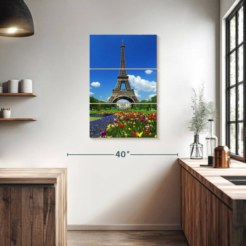 Masam Eiffel Tower At Springtime, 38" H x 24" W