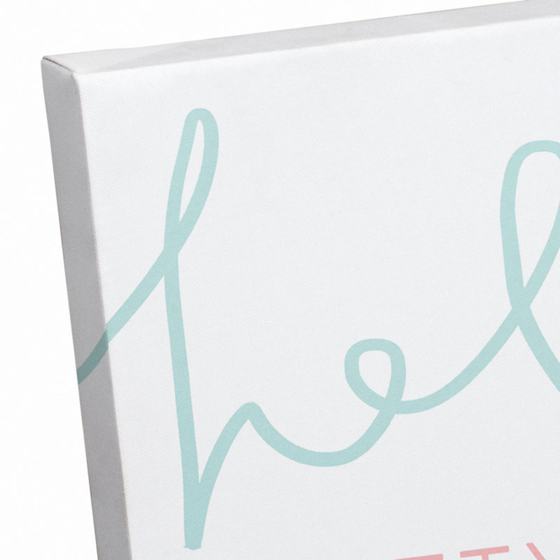 «Beebe Hello Pretty Girl», art sur toile, H 8 po x l 10 po x P 1,25 po