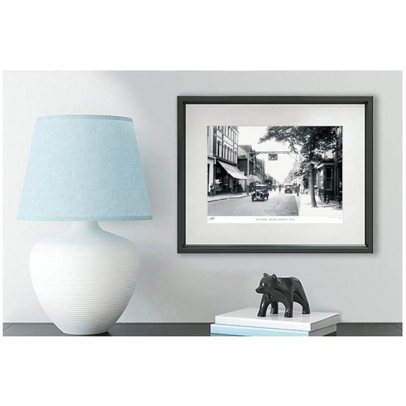 Sutton, High Street 1932 by Francis Frith - Single Picture Frame Print, 60cm H x 80cm W x 2.3cm D, Dark Grey/Ivory