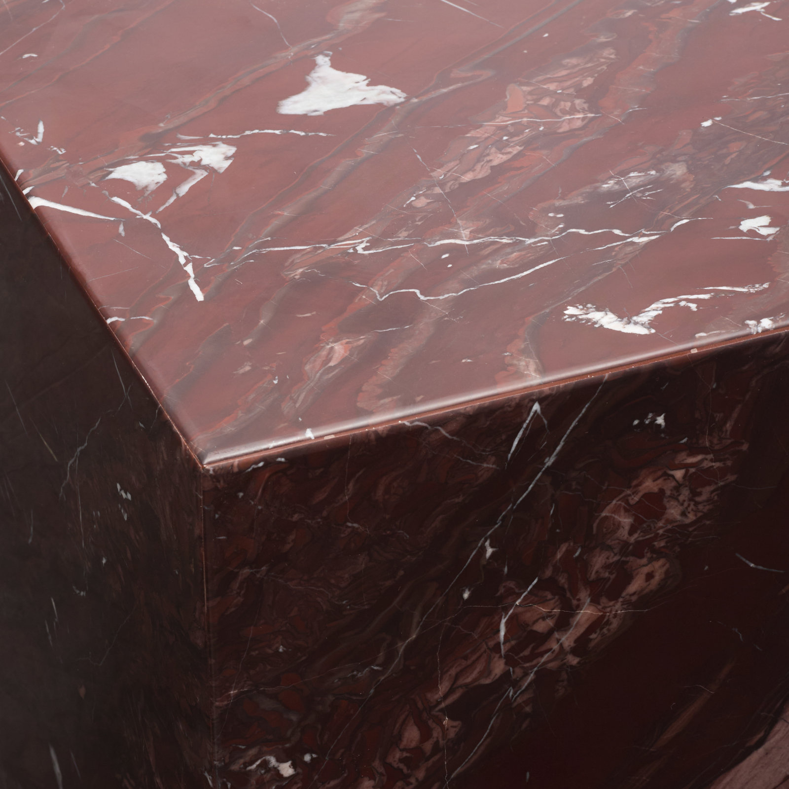 Enez Modern End Table, Red