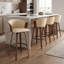 Tabouret de bar rembourré avec accoudoirs et repose-pieds Boeschen-144433000-144433003