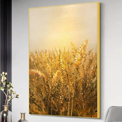 " Wheat Field Harvest " Painting Print