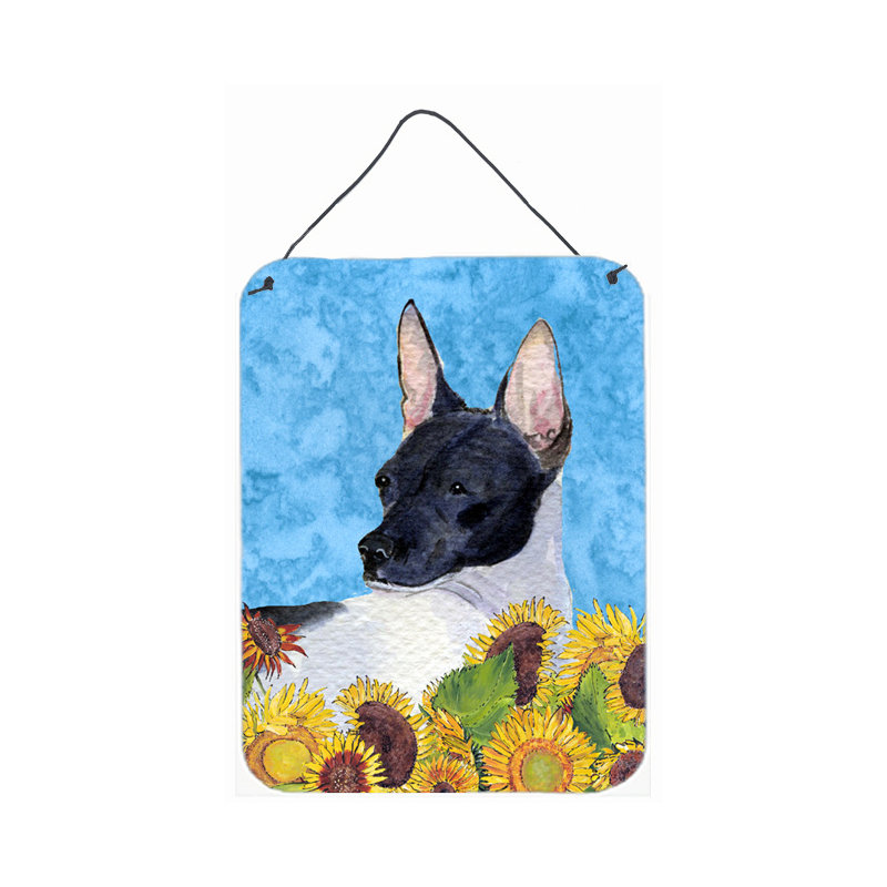 Rat Terrier Painting Print Plaque