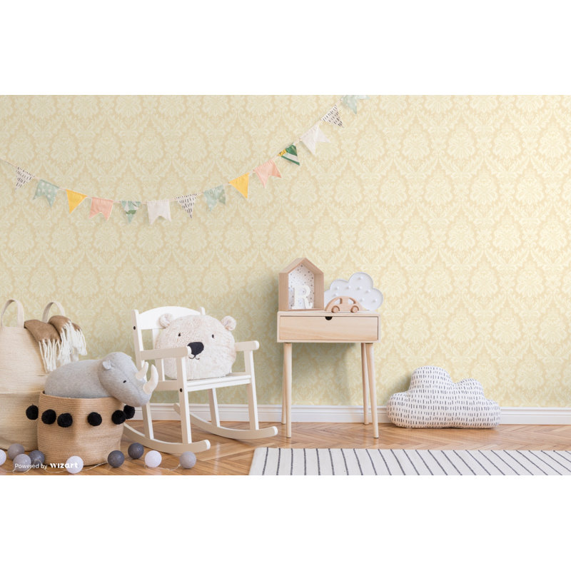 Martin 10m x 53cm Wallpaper Roll, Cream