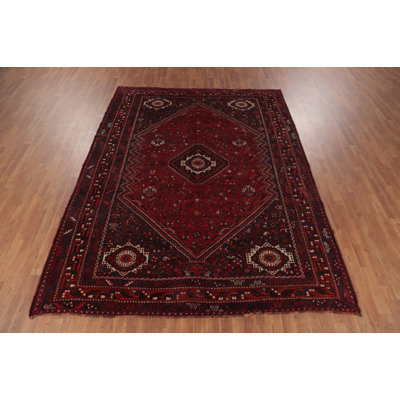 Red Tribal Wool Traditional Area Rug 7x10