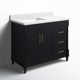 Burdick 42 In Single Off Centered Sink Bathroom Vanity In Pure White