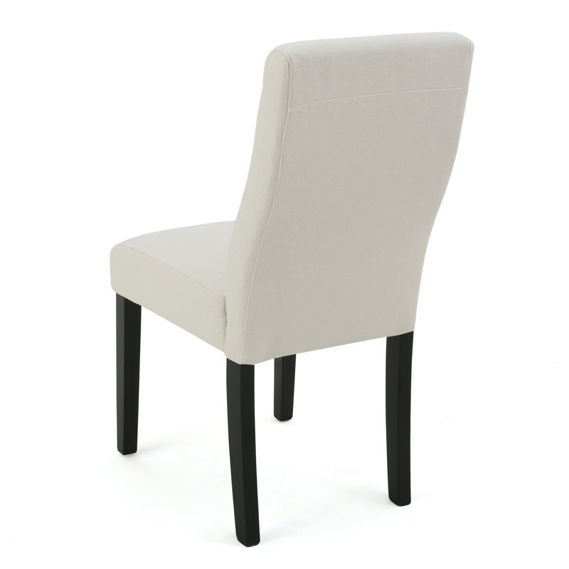 Honn 20'' H Upholstered Parsons Chair, Ivory