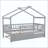 Wooden House Bed with Trundle