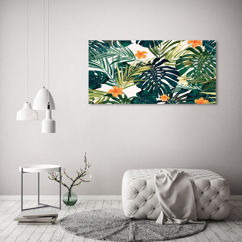 Tropical Leaves - Wrapped Canvas Print