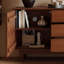 Armoire de rangement et de buffet de style mi-antique