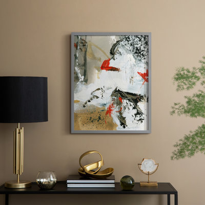 «Moon to Earth II», reproduction encadrée - bois massif