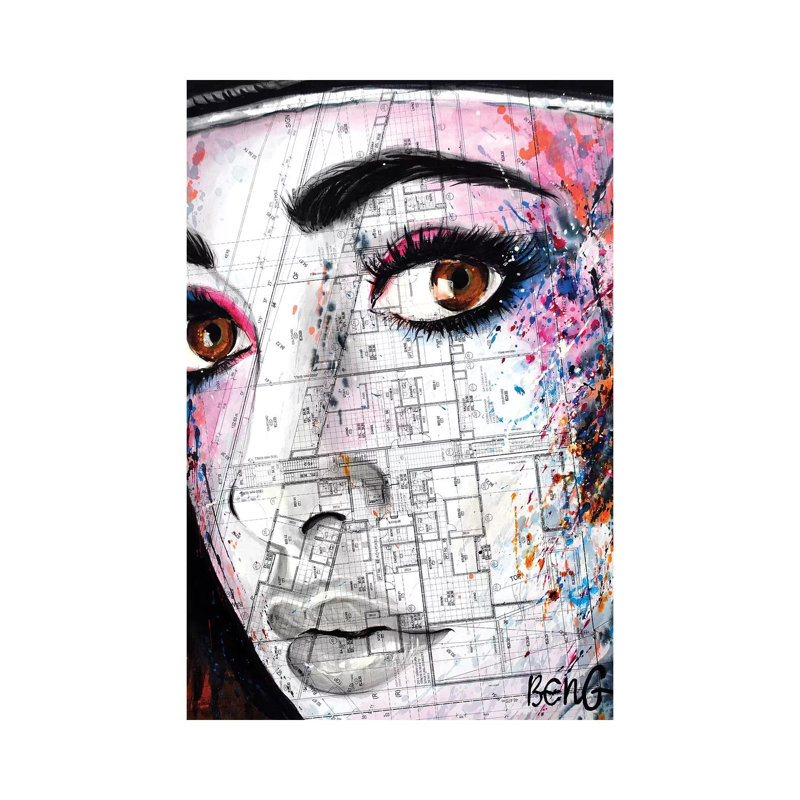 Contemporary Woman V 1 Piece Wrapped Canvas Wall Art, 30.48 cm H x 45.72 cm W