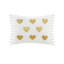 Ensemble d'édredon en peluche imprimé métallique 3 pièces simple / simple TG avec coussin blanc / doré-117536846-117536848