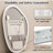 Aura LED Organic Bathroom Vanity Mirror-2096818724