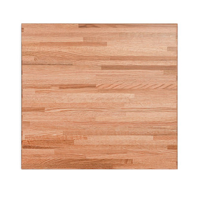 Plateau de table rectangulaire à rebord carré en bois massif de l 25 po CONSDAN