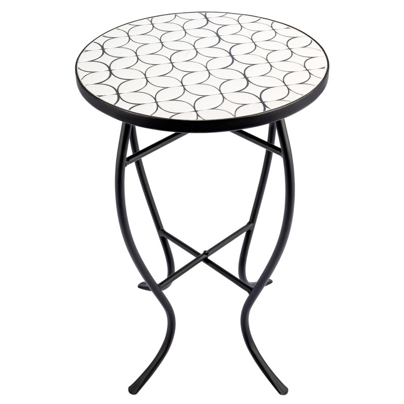 Bribie Patio Side Table, White