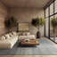 Tapis bleu en laine Astryd-2145998785
