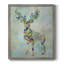 Fantastic Florals Deer, toile avec cadre de qualité supérieure - prête à être accrochée-99307980-99308018