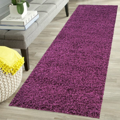 Aanuoluwa Solid Colour Shag 160cm X 230cm Area Rug