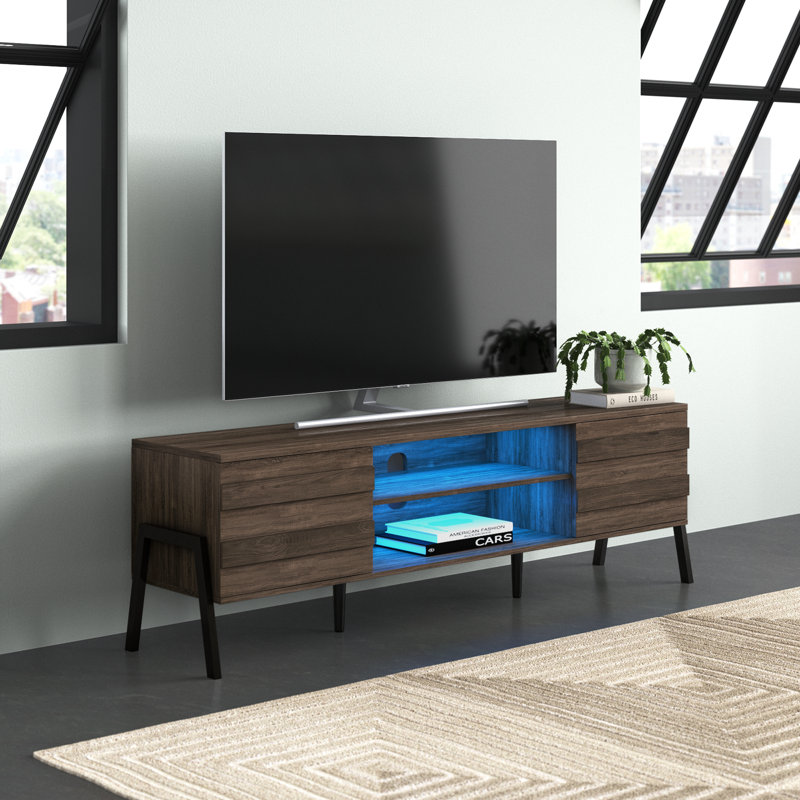 Meuble télé pour téléviseur de 75 po ou moins, Bleu
