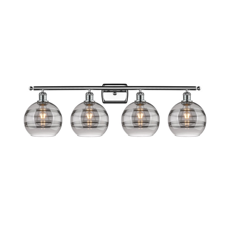 Chartoff 4 - Light Dimmable Vanity Light, Clear, Polished Chrome