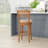 Sadeer Swivel Upholstered Counter Stool with Solid Wood Frame-1457732920