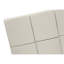 Lit, grand lit, tapissier, aspect lin beige, pieds en bois noir, transitionnel