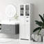 Armoire de cuisine moderne, grande armoire de rangement, blanc