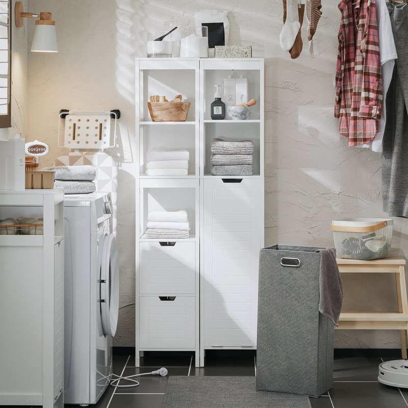 Lyndora Freestanding Linen Cabinet