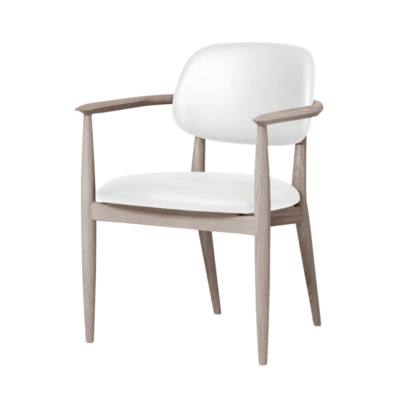 Chaise Slow de Space Copenhagen, Chêne naturel, L493 Huître Sanfor 0021