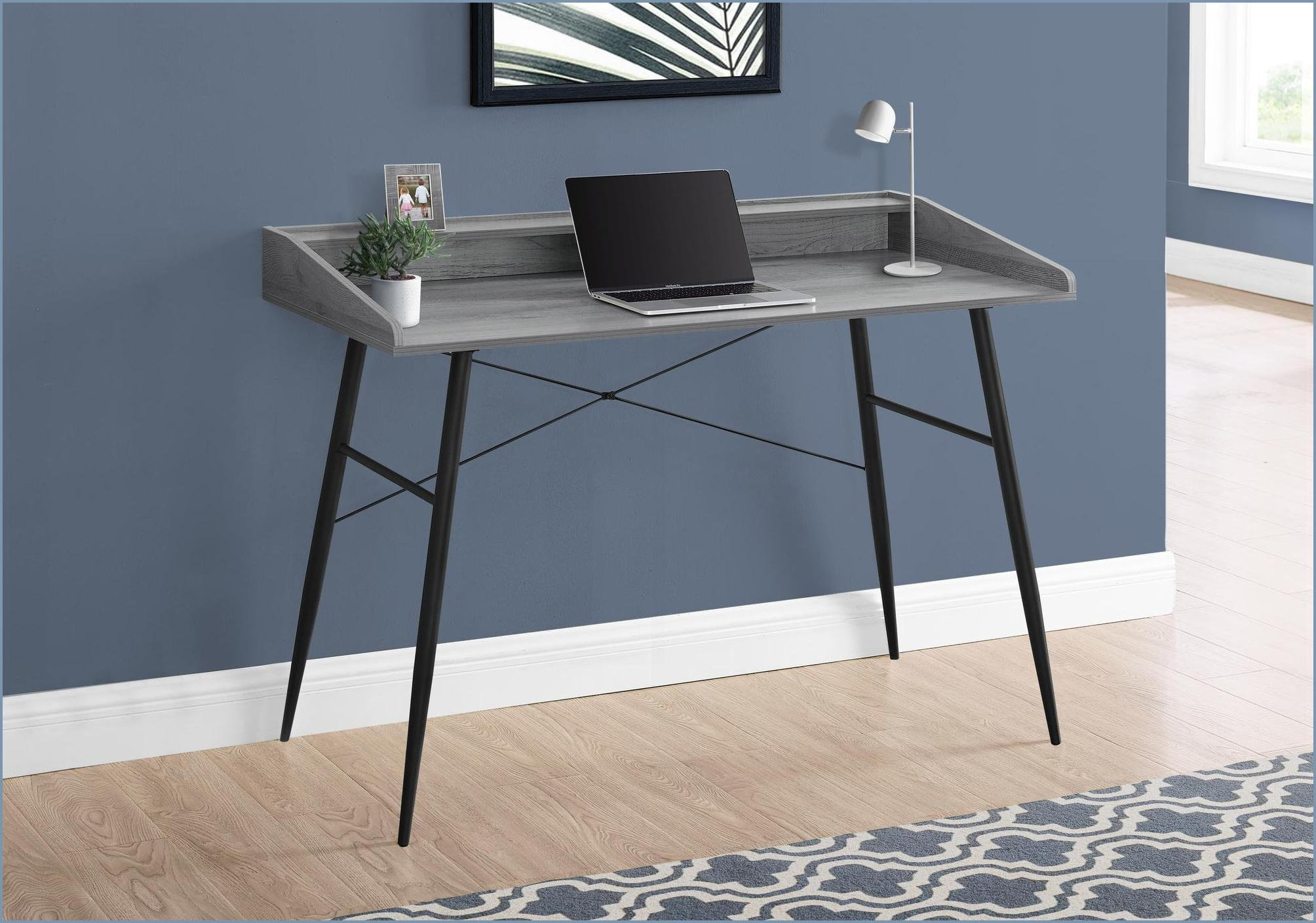 Latitude Run® Desks, Modern 48” Home Office Computer Desk with Hutch ...