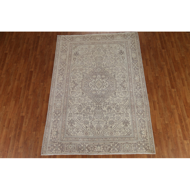 Tapis persan Tabriz patiné 6 x 9