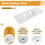Ensemble de meuble-lavabo simple 48 po avec plateau en résine Warnor, ensemble de meuble-lavabo simple 48 po avec lavabo en résine-686796325-686796324