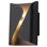 Applique murale noire d'intérieur et d'extérieur à DEL noire, luminaire étanche IP54 noir mat pour le garage de l'entrée de la véranda, conception de sac à main moderne à intensité variable de 10 W, 6,3 po de largeur