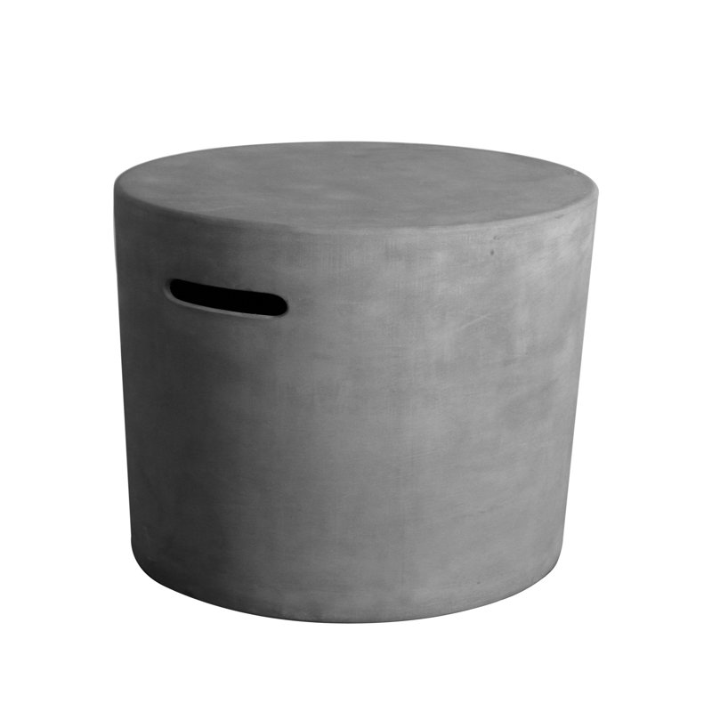 Couvercle de réservoir de propane rond gris clair, H 20 po x l 15,7 po x P 15,7 po, Gris clair / gris