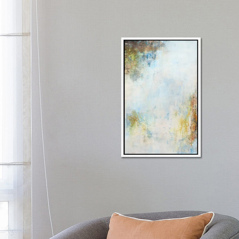 Content A by Deb Chaney - Print on Canvas, 66.04 cm H x 45.72 cm W, White Framed