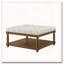 Upholstered Tufted Linen Ottoman Coffee Table-194750472-194750473