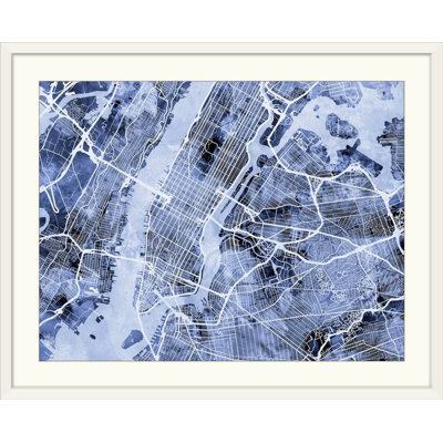 «New York City Street Map» par Bellen, impression