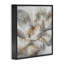 «Abstract Flower Bloom Gray Gold», reproduction d'art-993845934-991006950