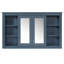 Armoire de toilette 47 po avec rangement, tablette réglable et tablettes ouvertes 47 po-129221516
