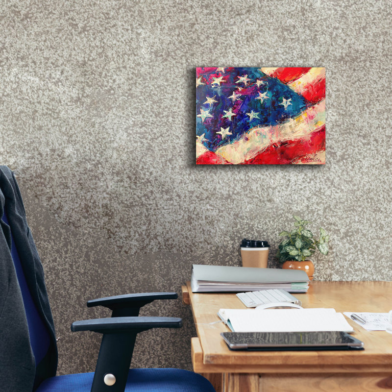 "Artflag" par Richard Wallich, H 12 po x l 16 po x P 0,75 po